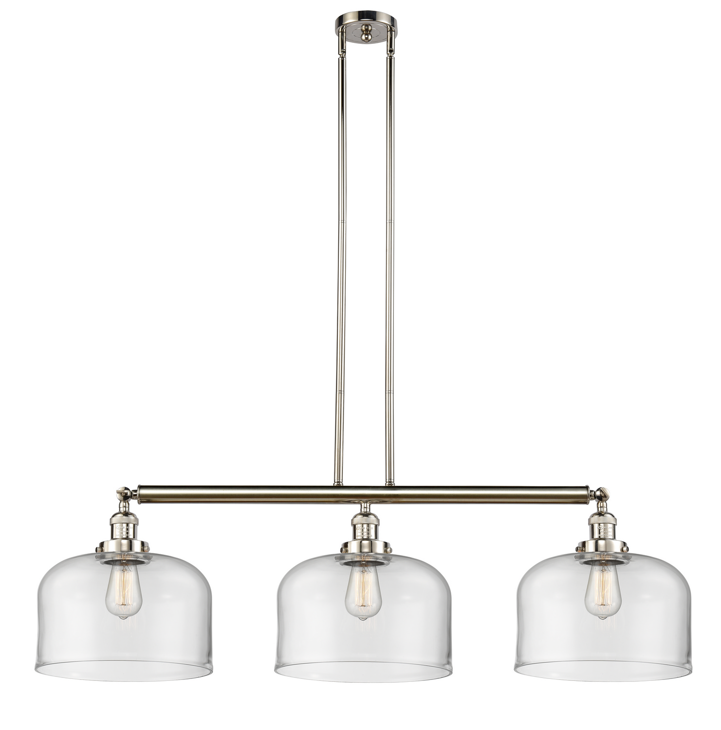 LED Island Pendant by Innovations - Franklin Restoration Collection, Polished Nickel Finish - 213-PN-G72-L-LED