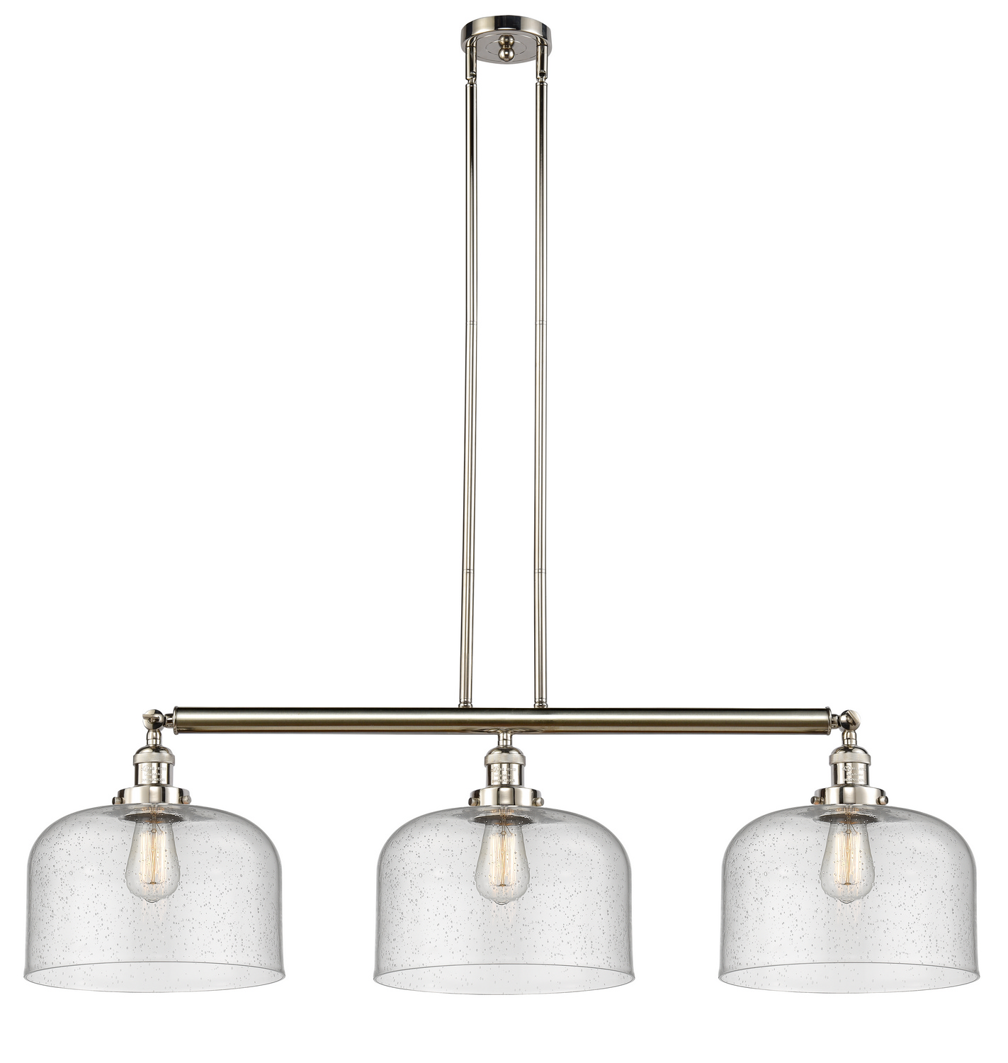 LED Island Pendant by Innovations - Franklin Restoration Collection, Polished Nickel Finish - 213-PN-G74-L-LED