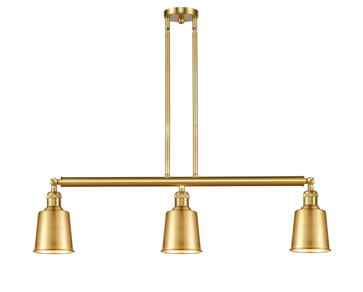 LED Island Pendant by Innovations - Franklin Restoration Collection, Satin Gold Finish - 213-SG-M9-SG-LED