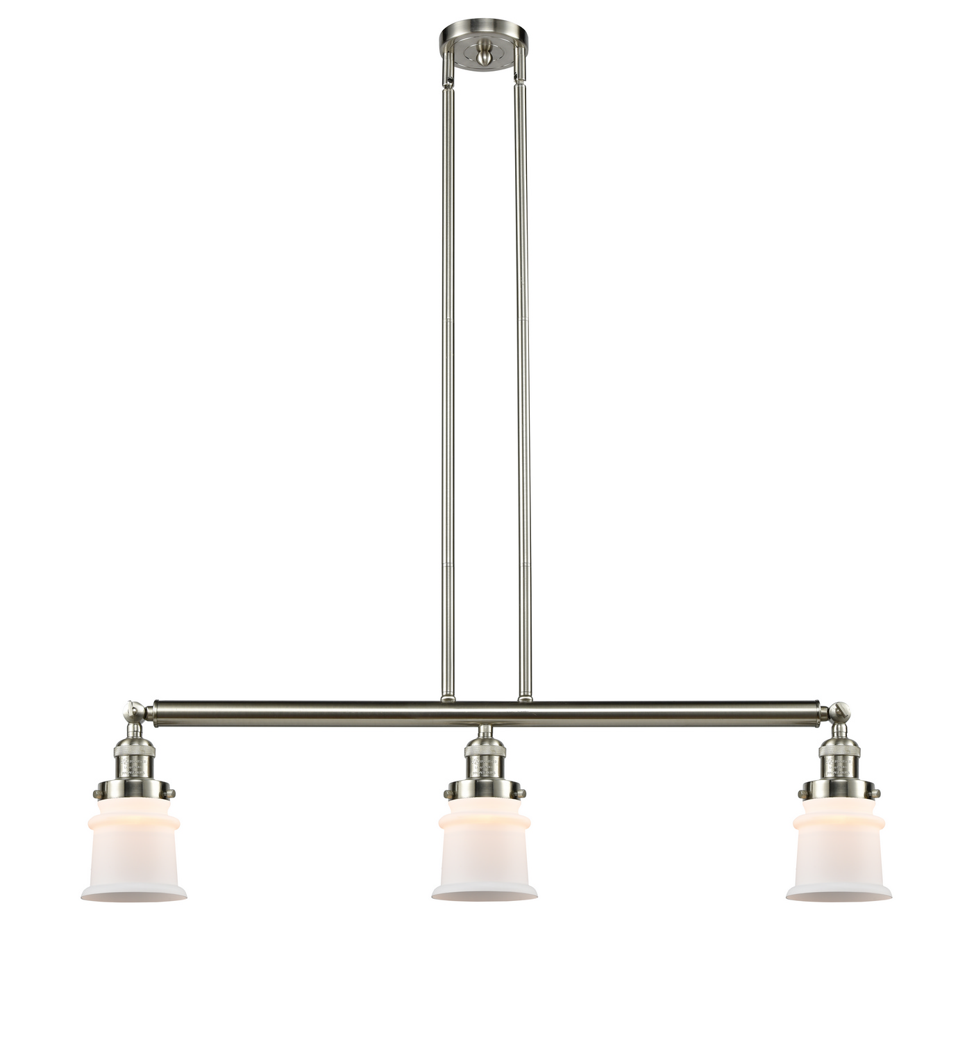 LED Island Pendant by Innovations - Franklin Restoration Collection, Brushed Satin Nickel Finish - 213-SN-G181S-LED