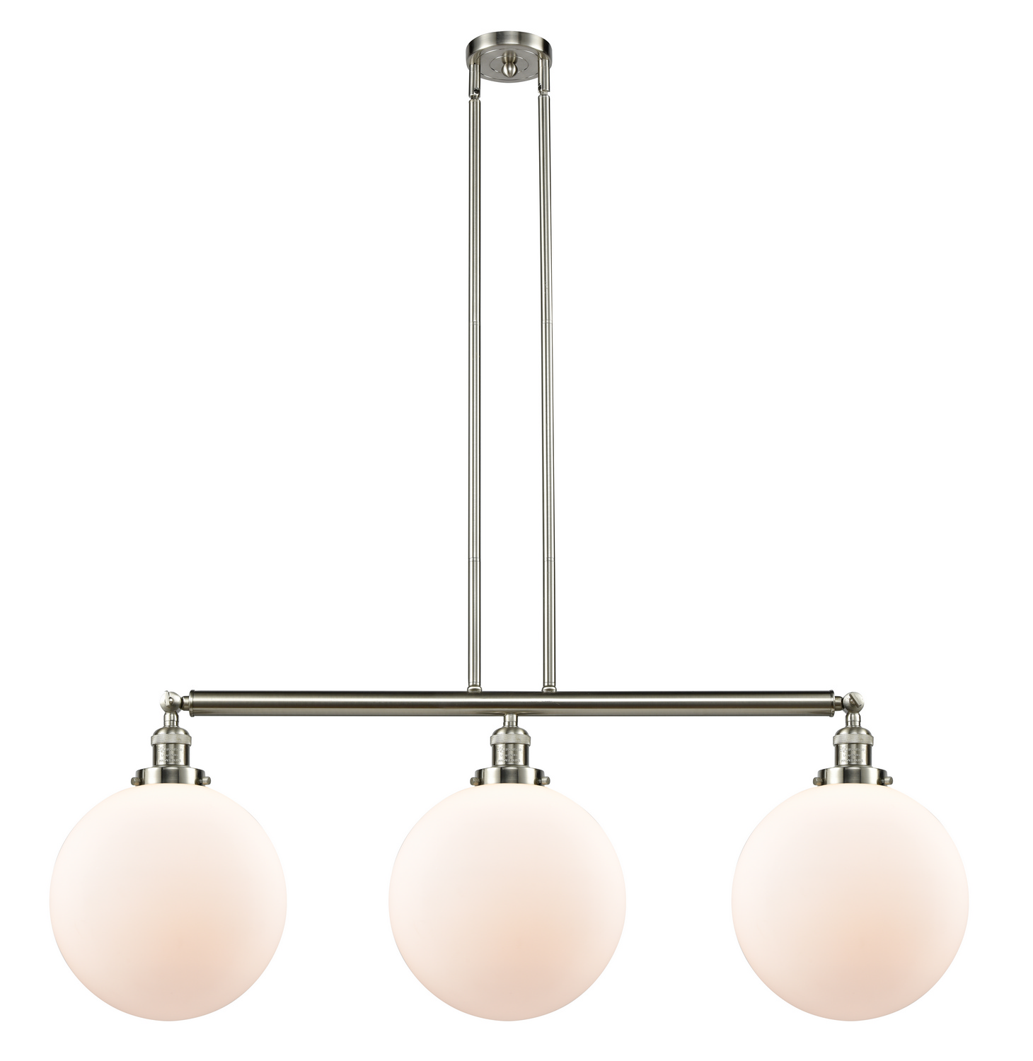 LED Island Pendant by Innovations - Franklin Restoration Collection, Brushed Satin Nickel Finish - 213-SN-G201-12-LED