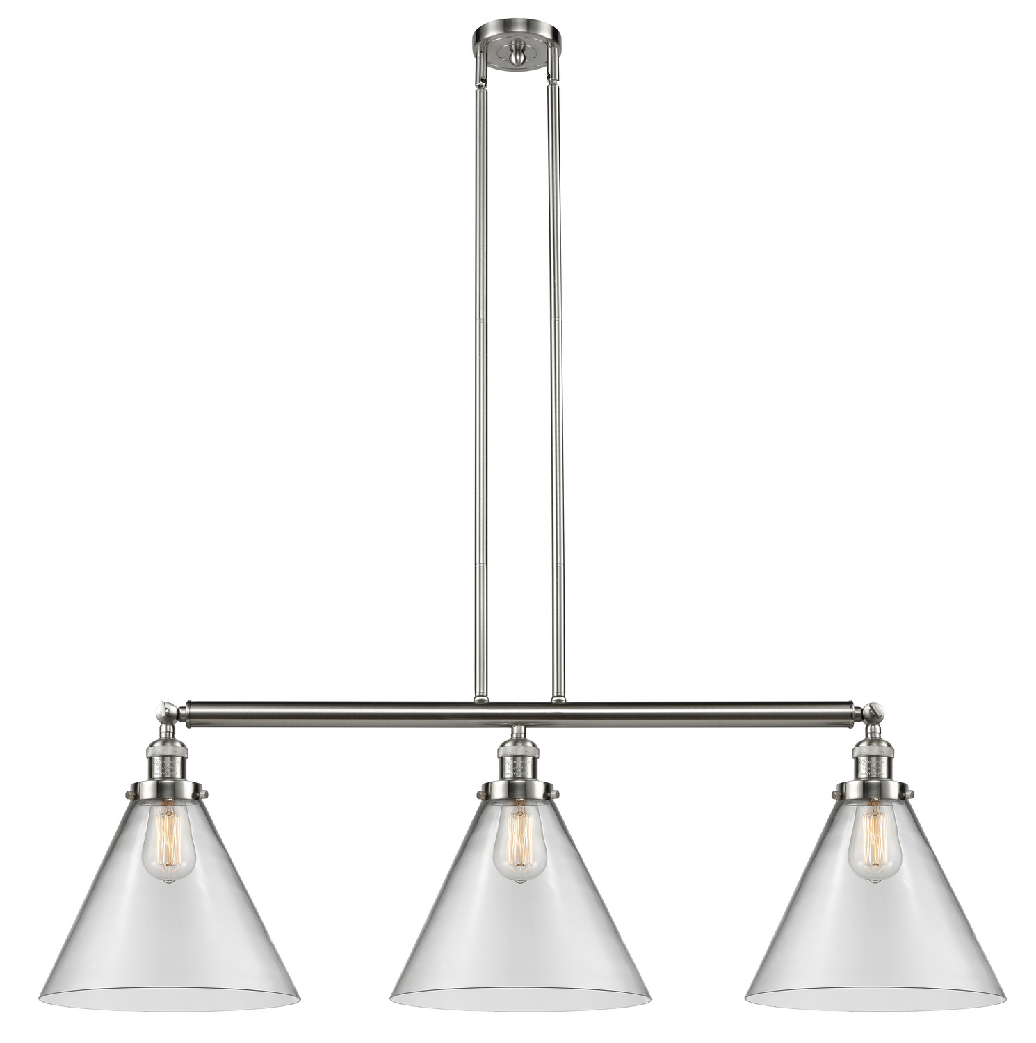 LED Island Pendant by Innovations - Franklin Restoration Collection, Brushed Satin Nickel Finish - 213-SN-G42-L-LED