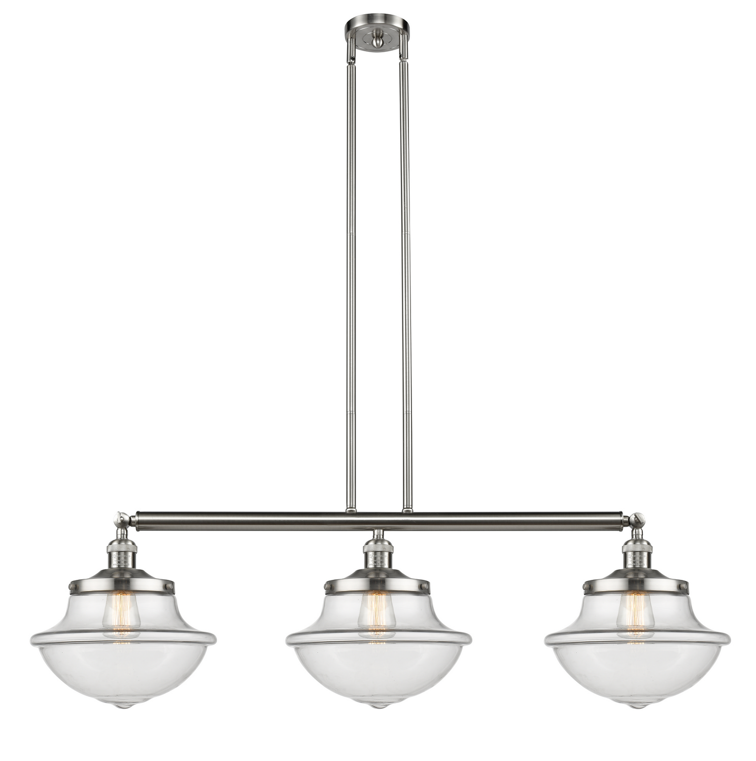 LED Island Pendant by Innovations - Franklin Restoration Collection, Brushed Satin Nickel Finish - 213-SN-G542-LED
