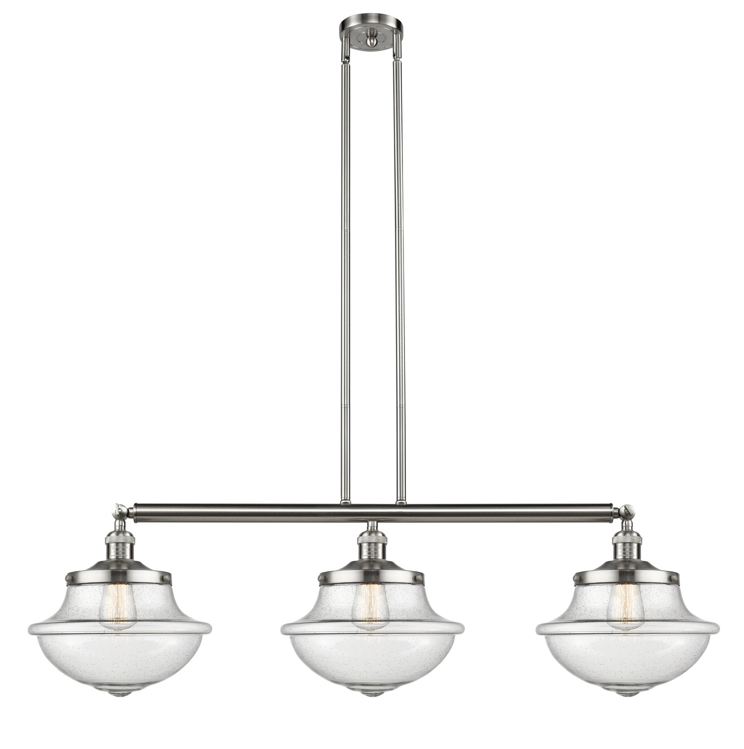 LED Island Pendant by Innovations - Franklin Restoration Collection, Brushed Satin Nickel Finish - 213-SN-G544-LED