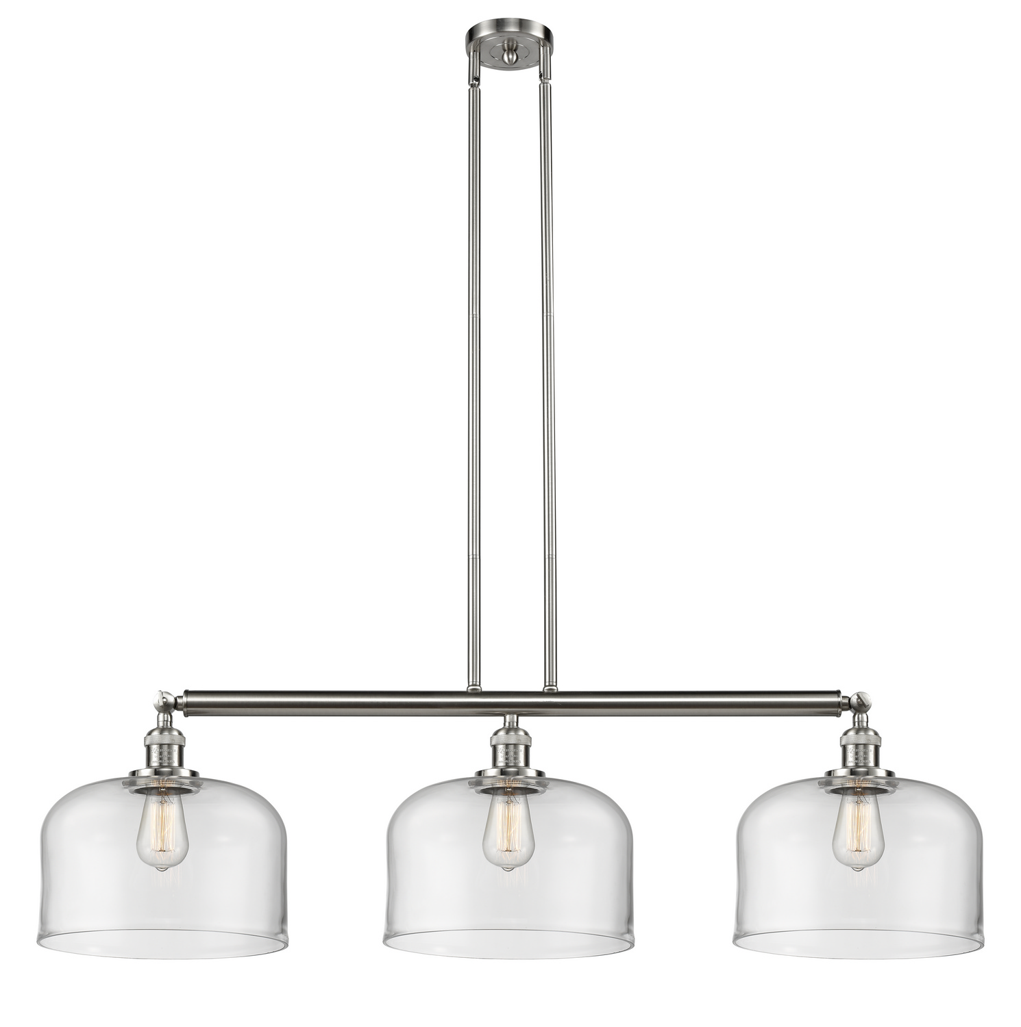 LED Island Pendant by Innovations - Franklin Restoration Collection, Brushed Satin Nickel Finish - 213-SN-G72-L-LED