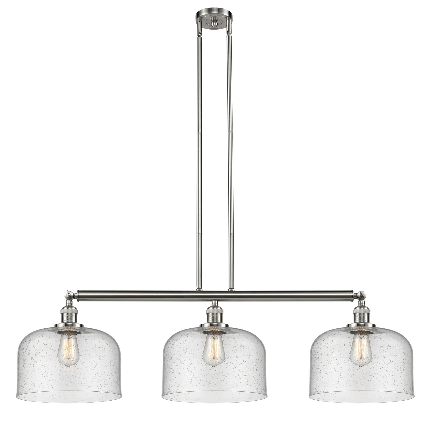 LED Island Pendant by Innovations - Franklin Restoration Collection, Brushed Satin Nickel Finish - 213-SN-G74-L-LED