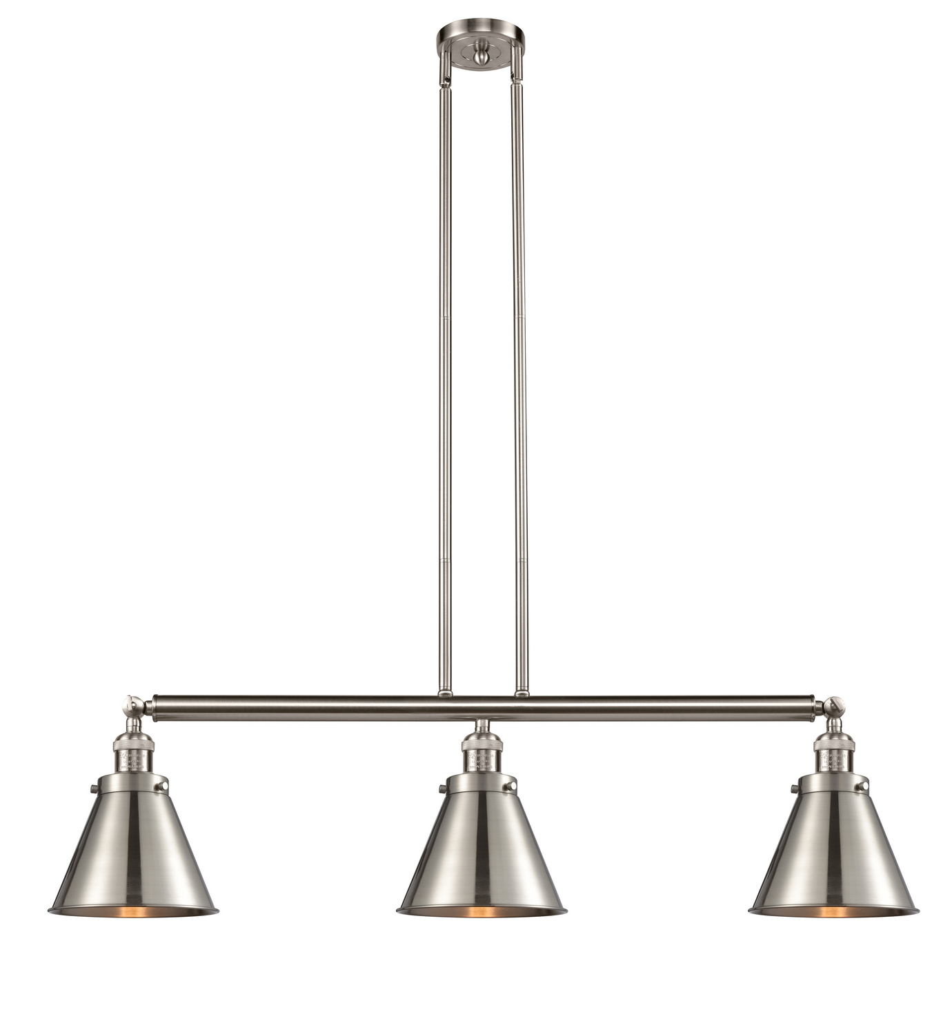 LED Island Pendant by Innovations - Franklin Restoration Collection, Brushed Satin Nickel Finish - 213-SN-M13-SN-LED