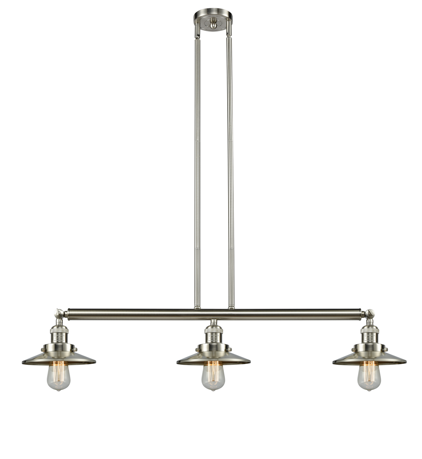LED Island Pendant by Innovations - Franklin Restoration Collection, Brushed Satin Nickel Finish - 213-SN-M2-LED