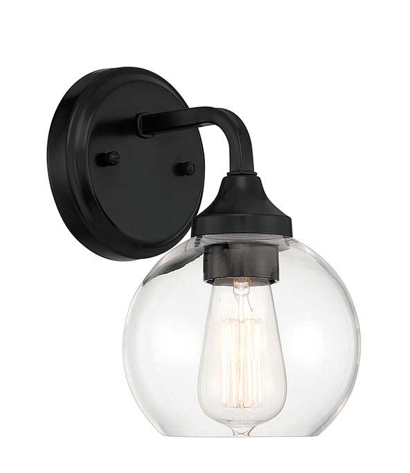 Craftmade 56201-FB One Light Wall Sconce Flat Black Number Of Bulbs 1 A19