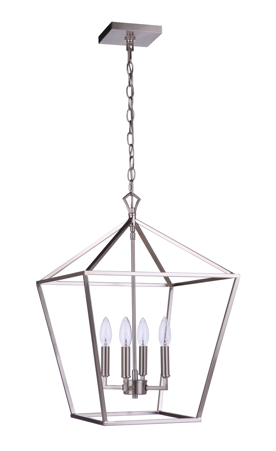 Craftmade 56335-BNK Four Light Foyer Pendant Brushed Polished Nickel Number Of Bulbs 4 B10