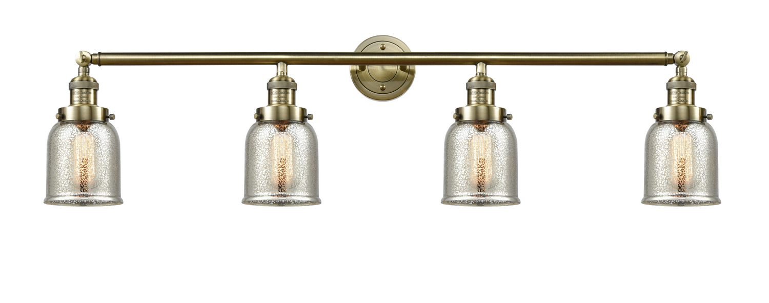 Four Light Bath Vanity by Innovations - Franklin Restoration Collection, Antique Brass Finish - 215-AB-G58
