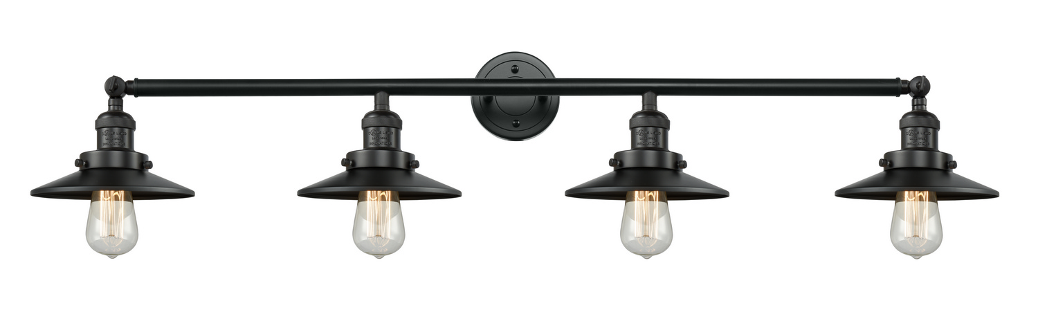 LED Bath Vanity by Innovations - Franklin Restoration Collection, Matte Black Finish - 215-BK-M6-LED