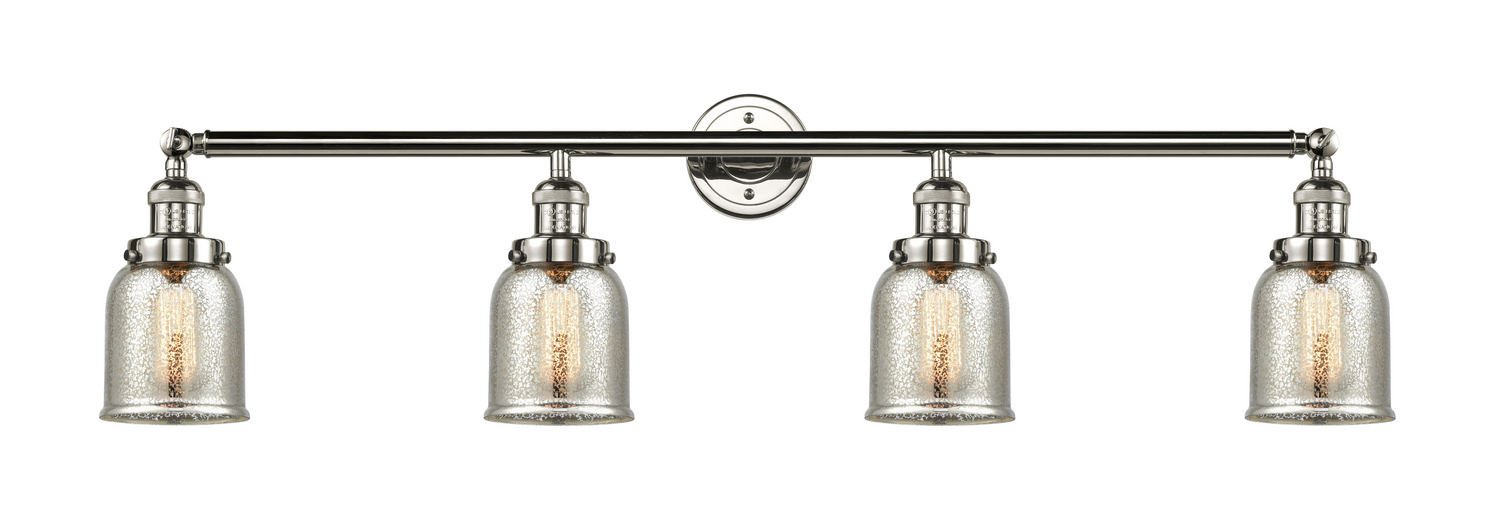 Four Light Bath Vanity by Innovations - Franklin Restoration Collection, Polished Nickel Finish - 215-PN-G58