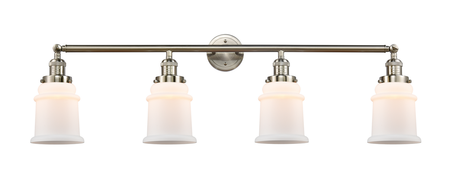Four Light Bath Vanity by Innovations - Franklin Restoration Collection, Brushed Satin Nickel Finish - 215-SN-G181