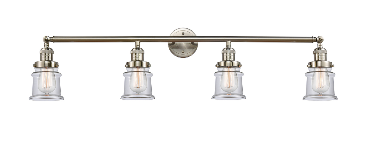 Four Light Bath Vanity by Innovations - Franklin Restoration Collection, Brushed Satin Nickel Finish - 215-SN-G182S