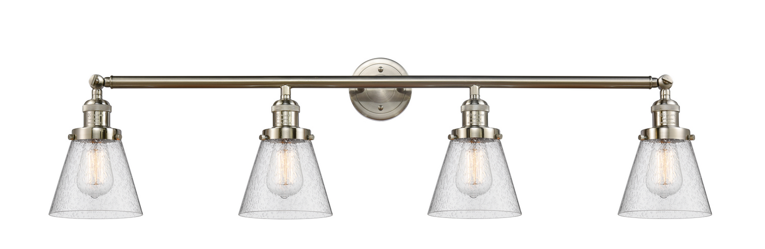 Four Light Bath Vanity by Innovations - Franklin Restoration Collection, Brushed Satin Nickel Finish - 215-SN-G64