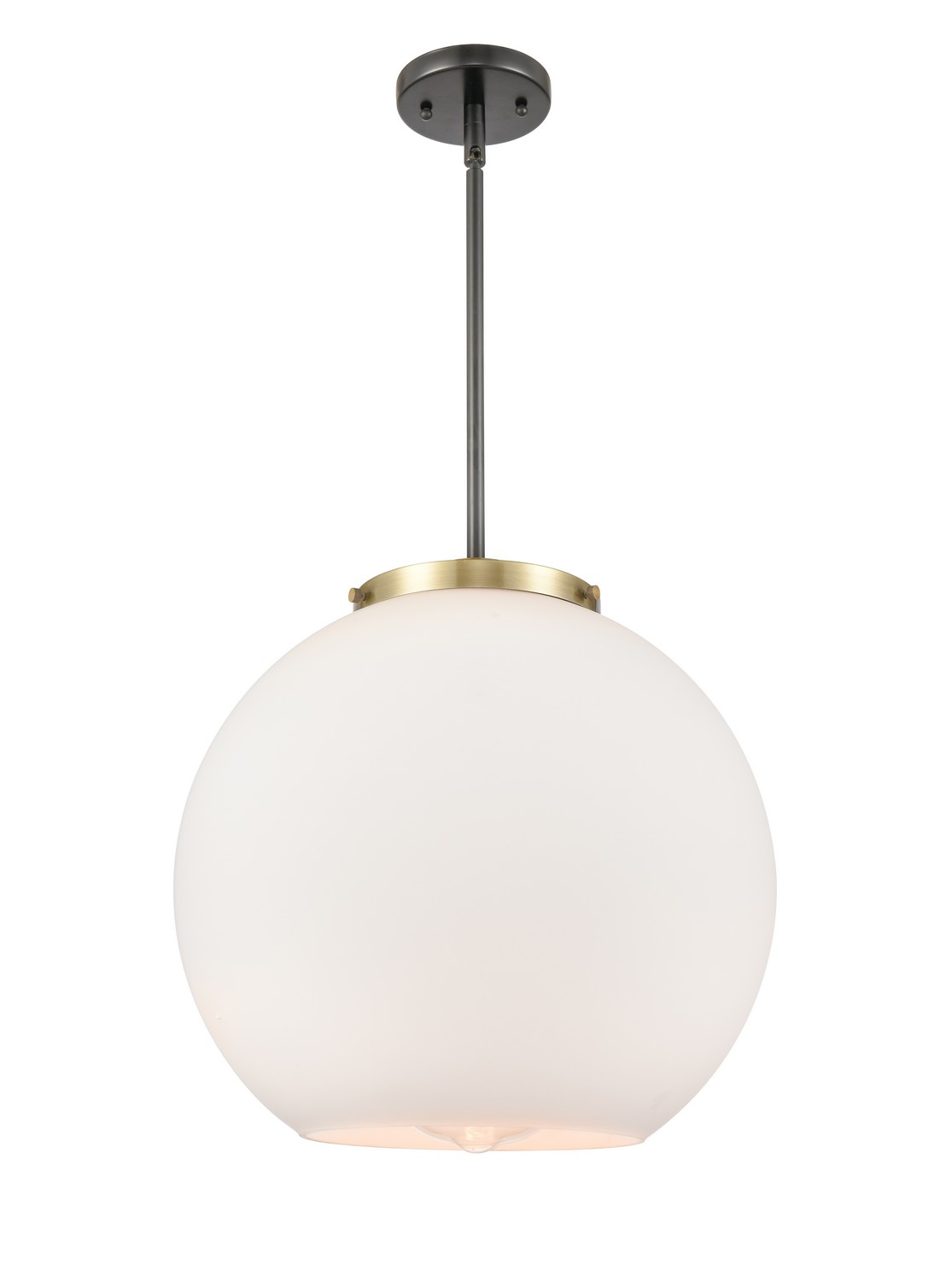 LED Pendant by Innovations - Essex Collection, Black Antique Brass Finish - 221-1S-BAB-G121-16-LED