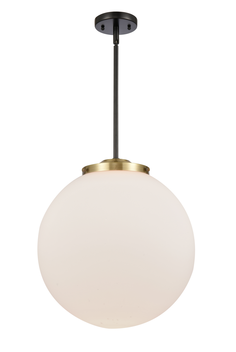 One Light Pendant by Innovations - Essex Collection, Black Antique Brass Finish - 221-1S-BAB-G201-16