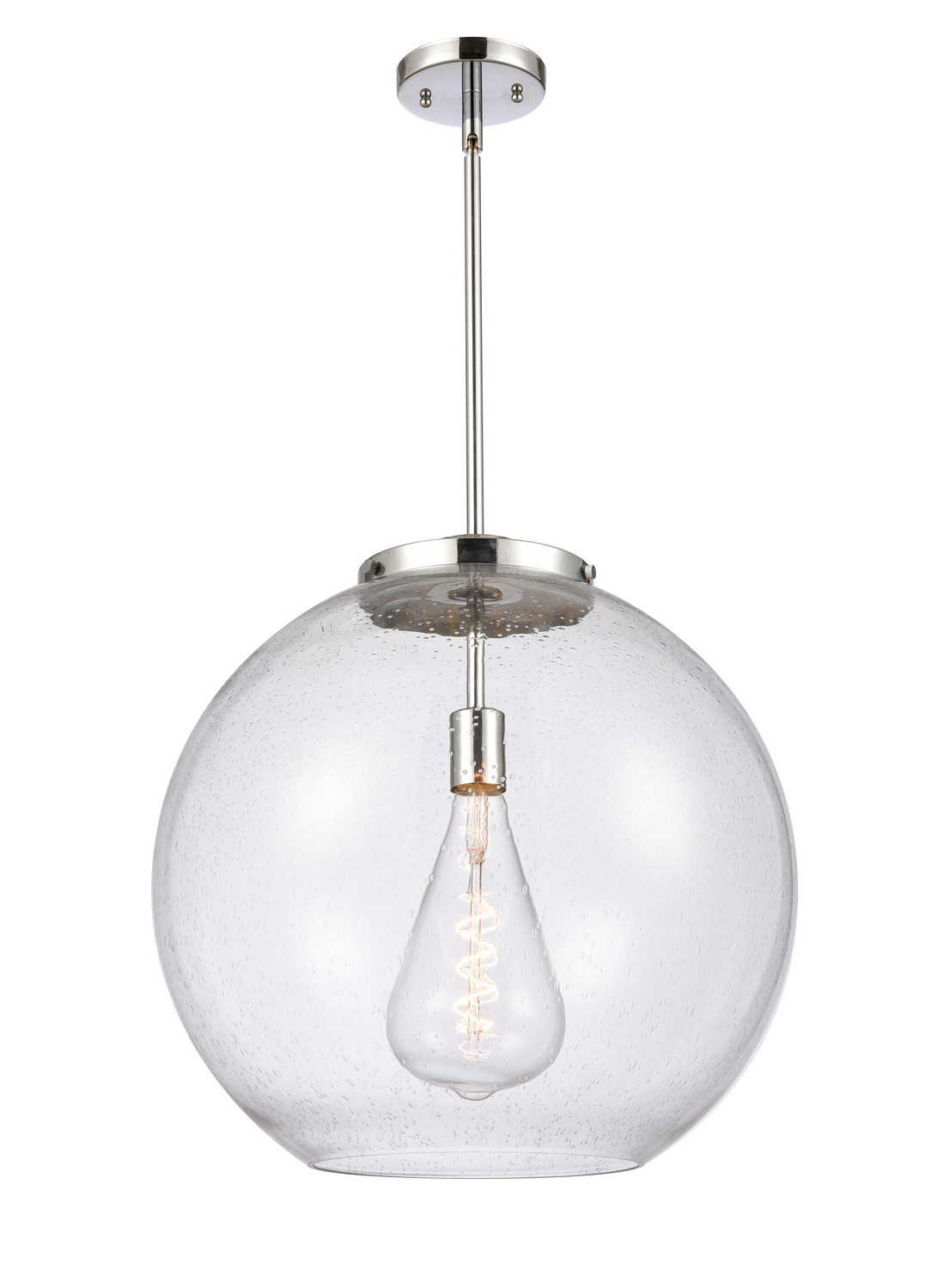 One Light Pendant by Innovations - Essex Collection, Polished Chrome Finish - 221-1S-PC-G124-18