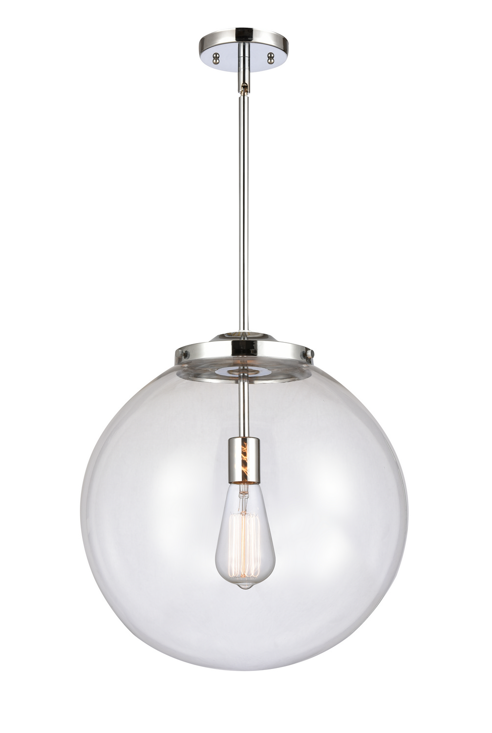 One Light Pendant by Innovations - Essex Collection, Polished Chrome Finish - 221-1S-PC-G202-16