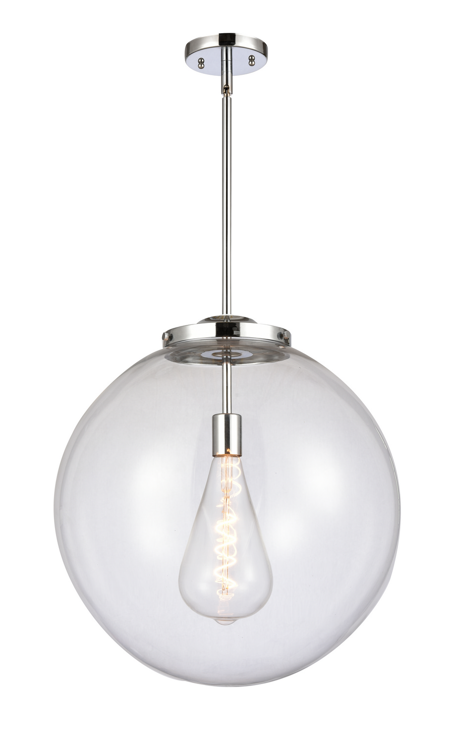 One Light Pendant by Innovations - Essex Collection, Polished Chrome Finish - 221-1S-PC-G202-18