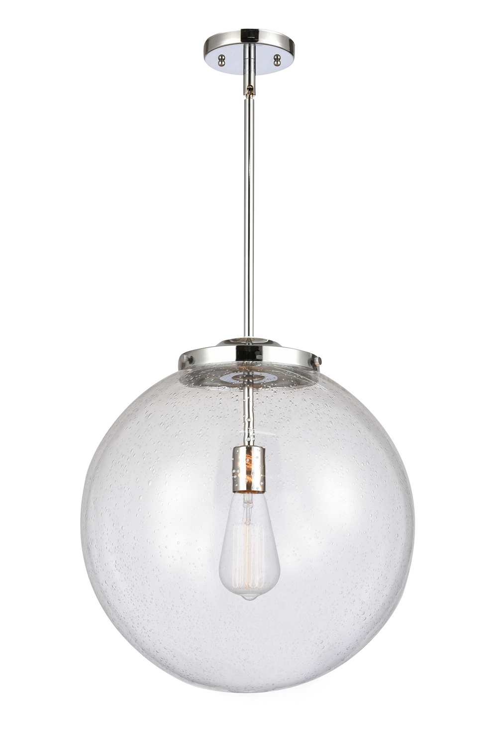 One Light Pendant by Innovations - Essex Collection, Polished Chrome Finish - 221-1S-PC-G204-16