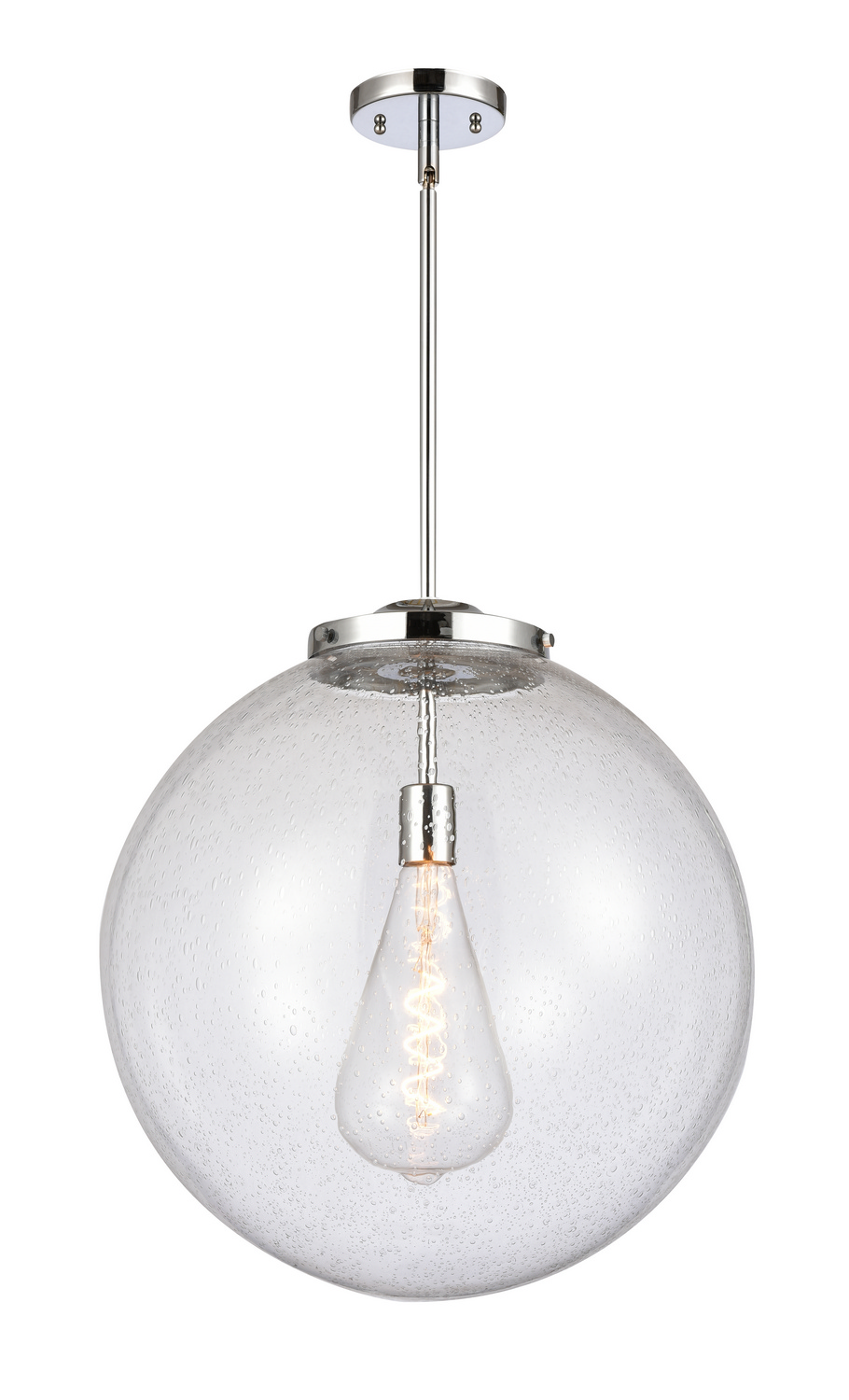 One Light Pendant by Innovations - Essex Collection, Polished Chrome Finish - 221-1S-PC-G204-18