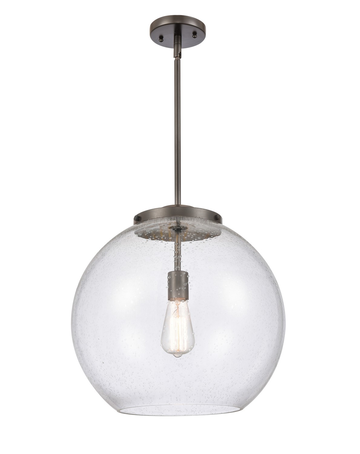 LED Pendant by Innovations - Essex Collection, Oil Rubbed Bronze Finish - 221-1S-OB-G124-16-LED