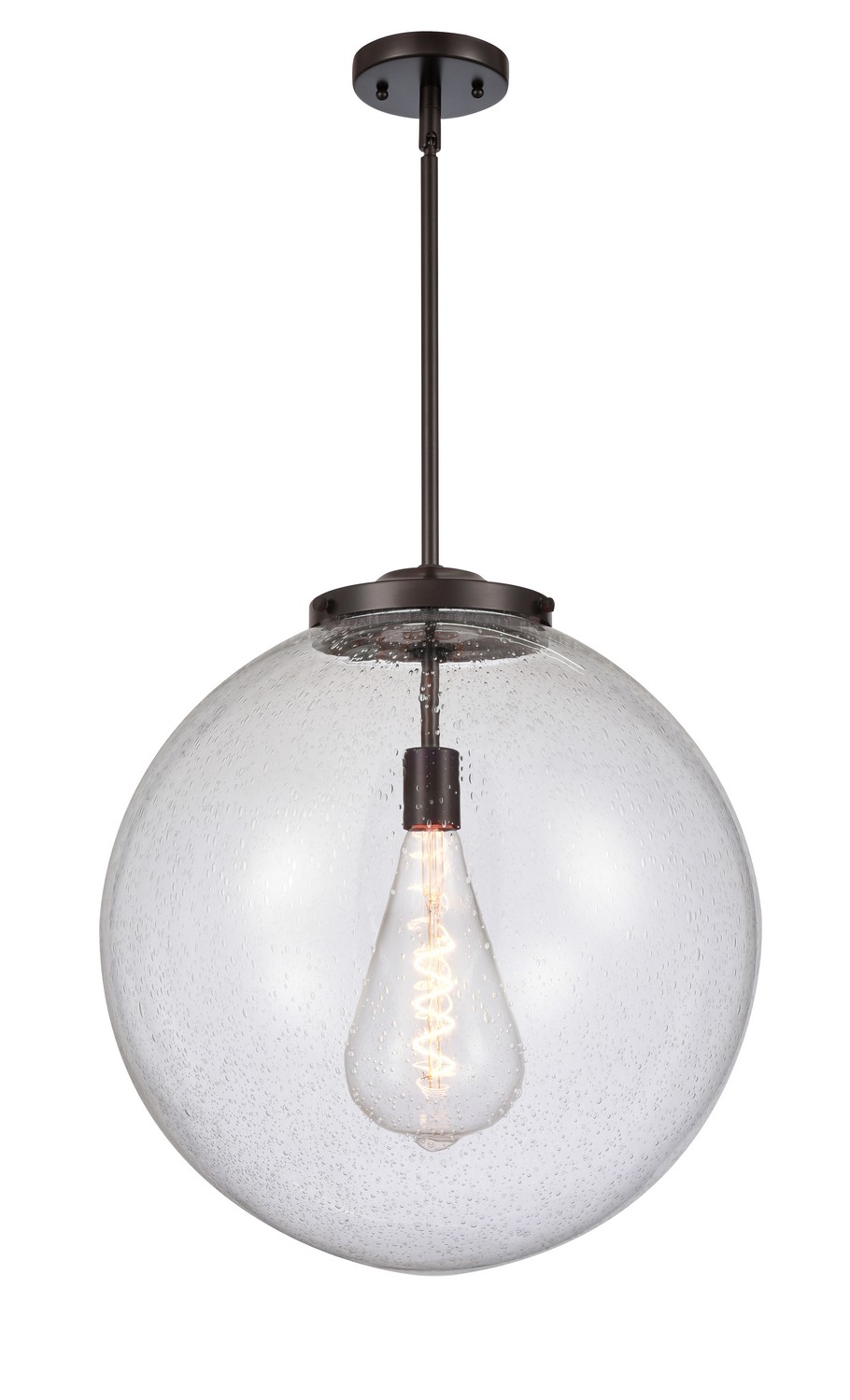 LED Pendant by Innovations - Essex Collection, Oil Rubbed Bronze Finish - 221-1S-OB-G204-18-LED