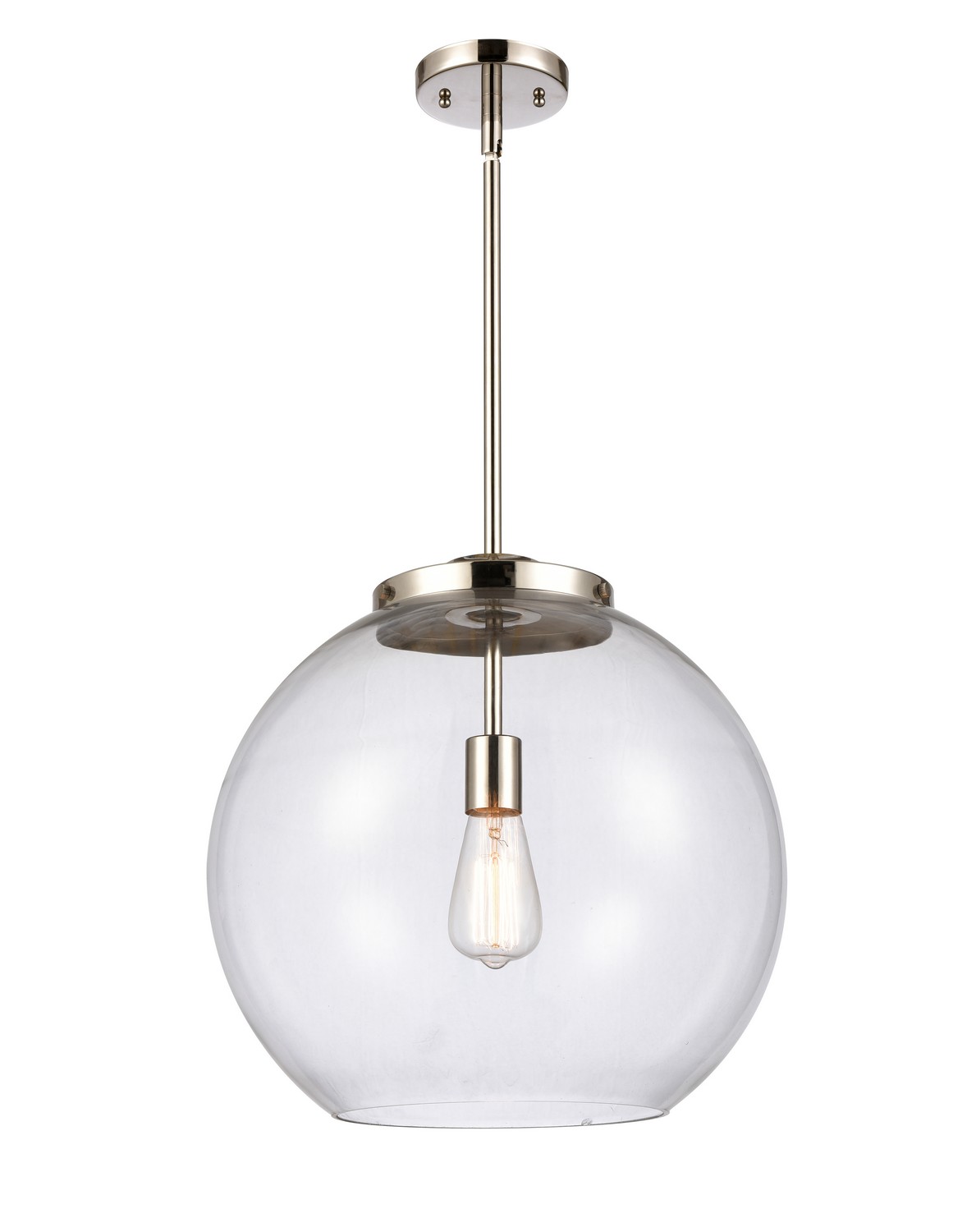 LED Pendant by Innovations - Essex Collection, Polished Nickel Finish - 221-1S-PN-G122-16-LED