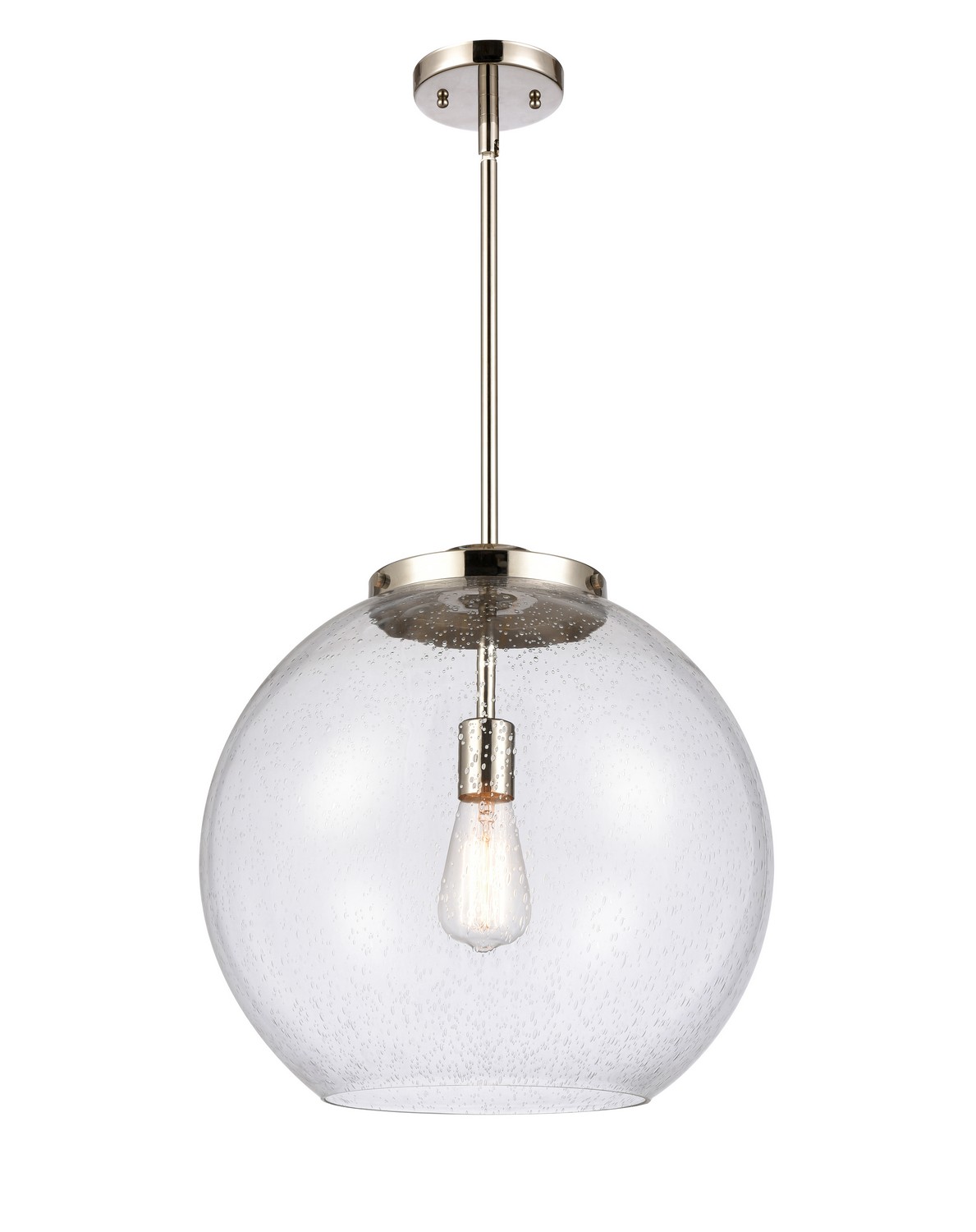 LED Pendant by Innovations - Essex Collection, Polished Nickel Finish - 221-1S-PN-G124-16-LED