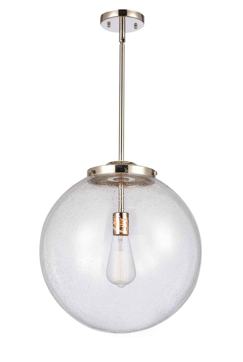 One Light Pendant by Innovations - Essex Collection, Polished Nickel Finish - 221-1S-PN-G204-16