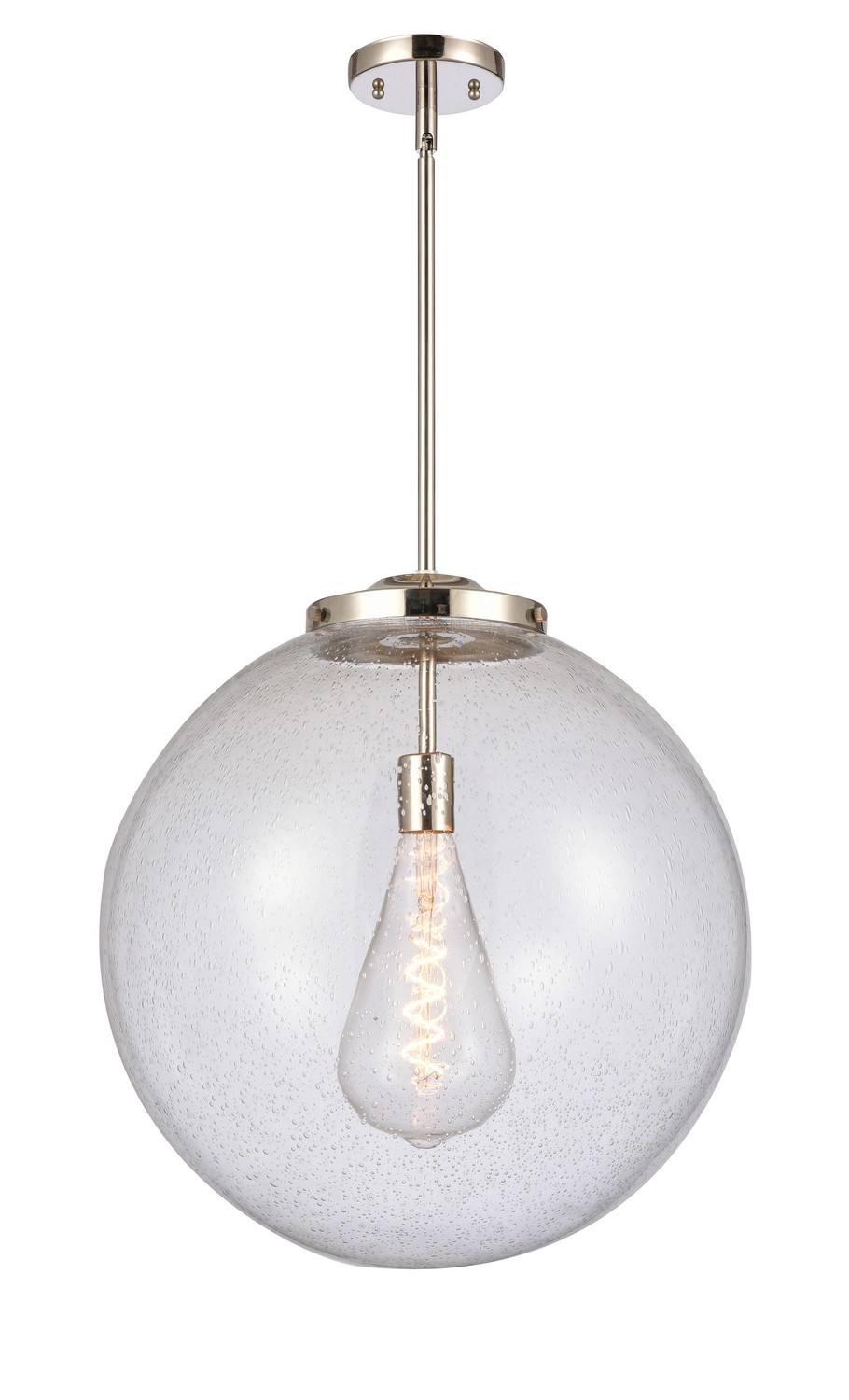 LED Pendant by Innovations - Essex Collection, Polished Nickel Finish - 221-1S-PN-G204-18-LED