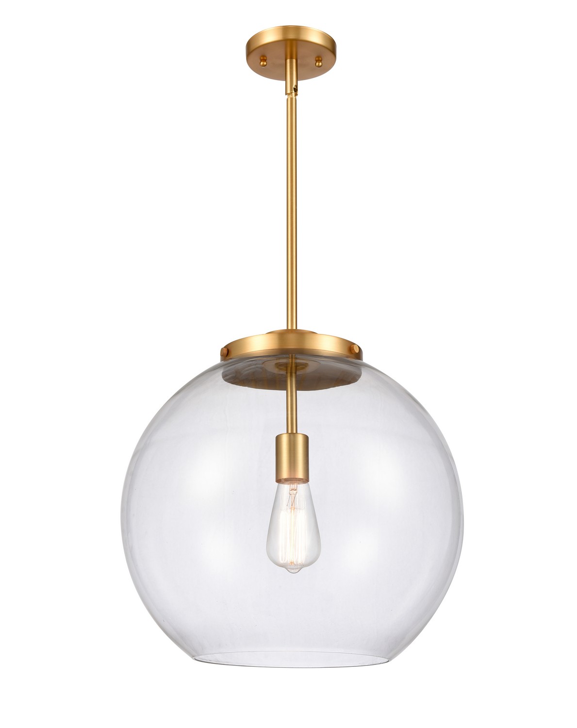 LED Pendant by Innovations - Essex Collection, Satin Gold Finish - 221-1S-SG-G122-16-LED