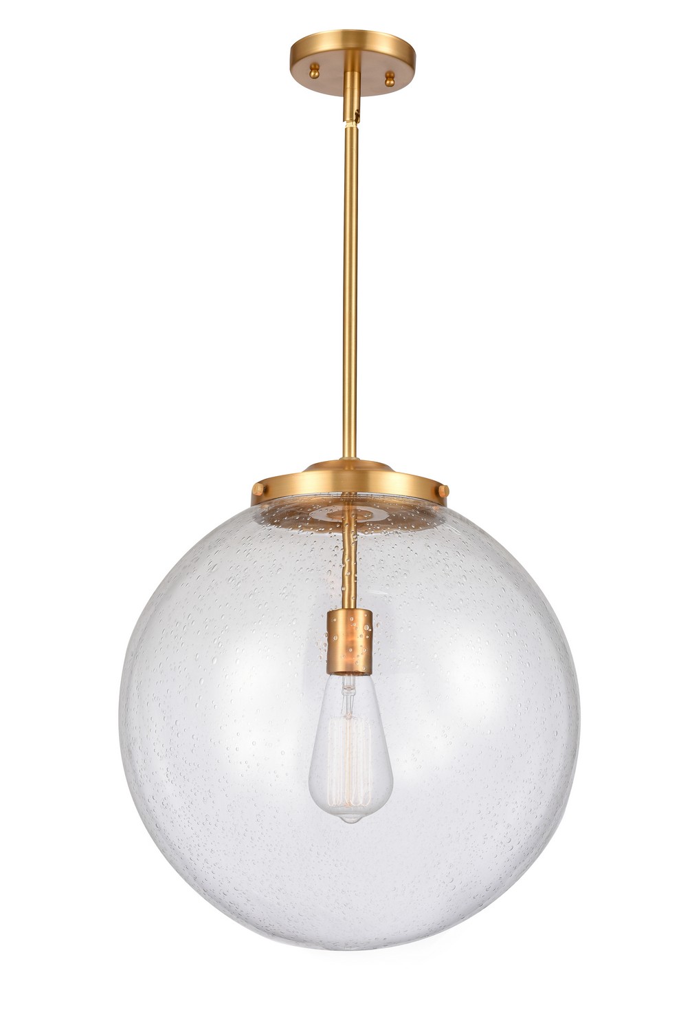 LED Pendant by Innovations - Essex Collection, Satin Gold Finish - 221-1S-SG-G204-16-LED
