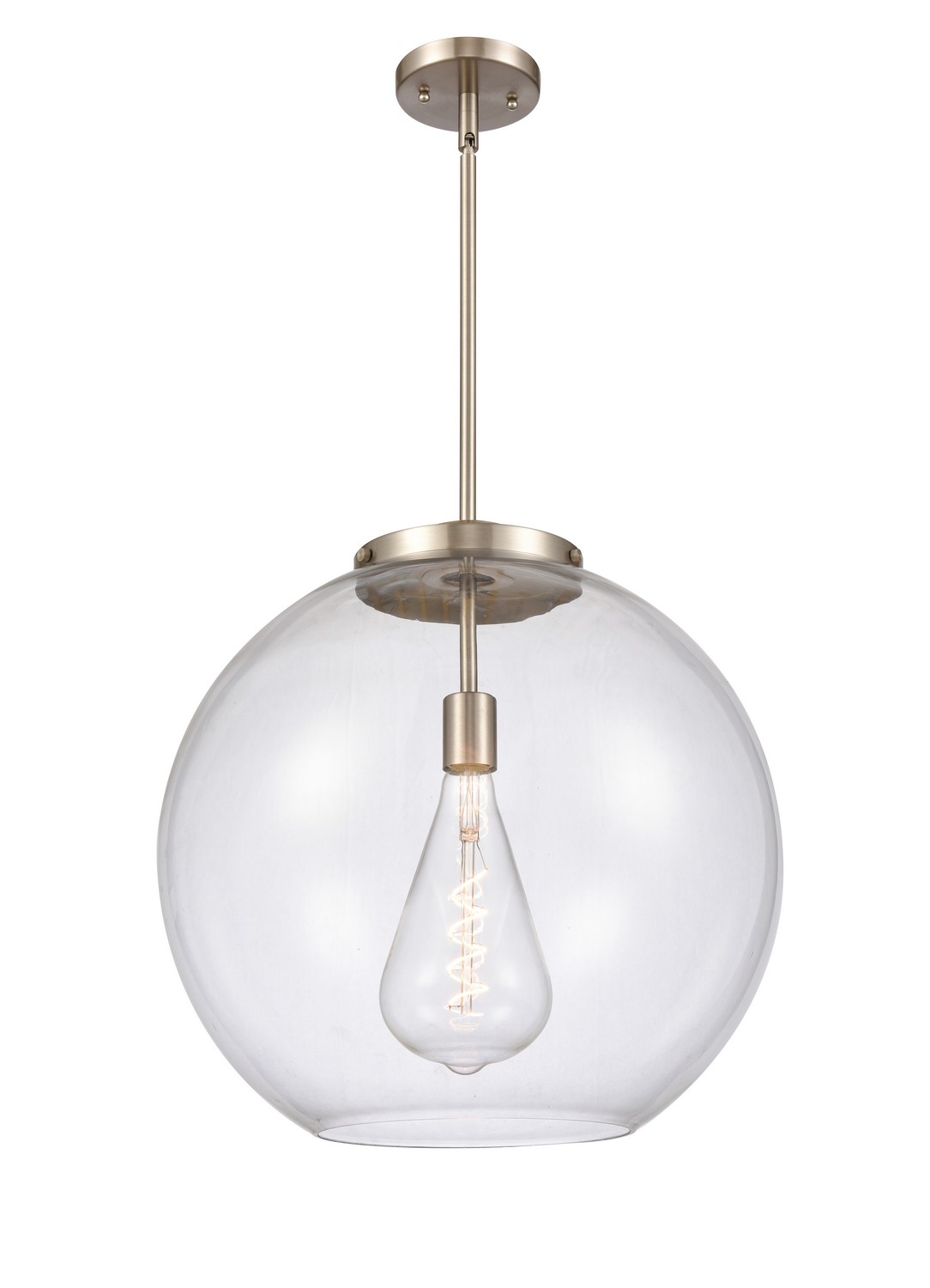 LED Pendant by Innovations - Essex Collection, Brushed Satin Nickel Finish - 221-1S-SN-G122-18-LED