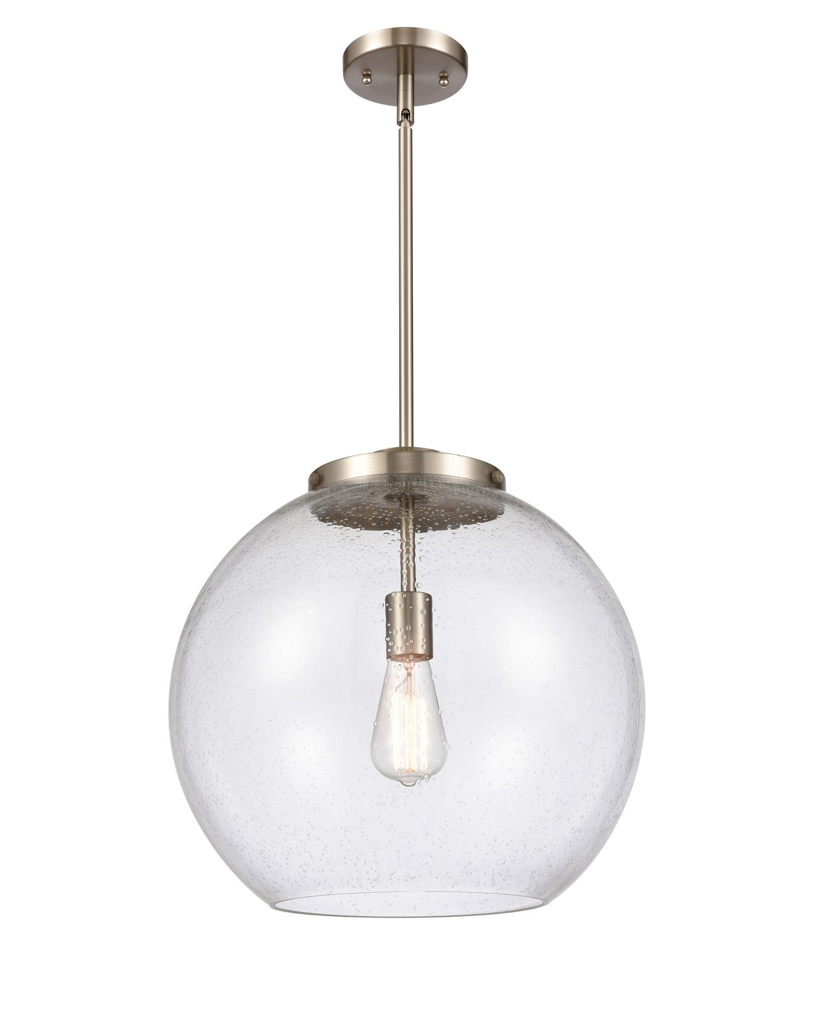 LED Pendant by Innovations - Essex Collection, Brushed Satin Nickel Finish - 221-1S-SN-G124-16-LED