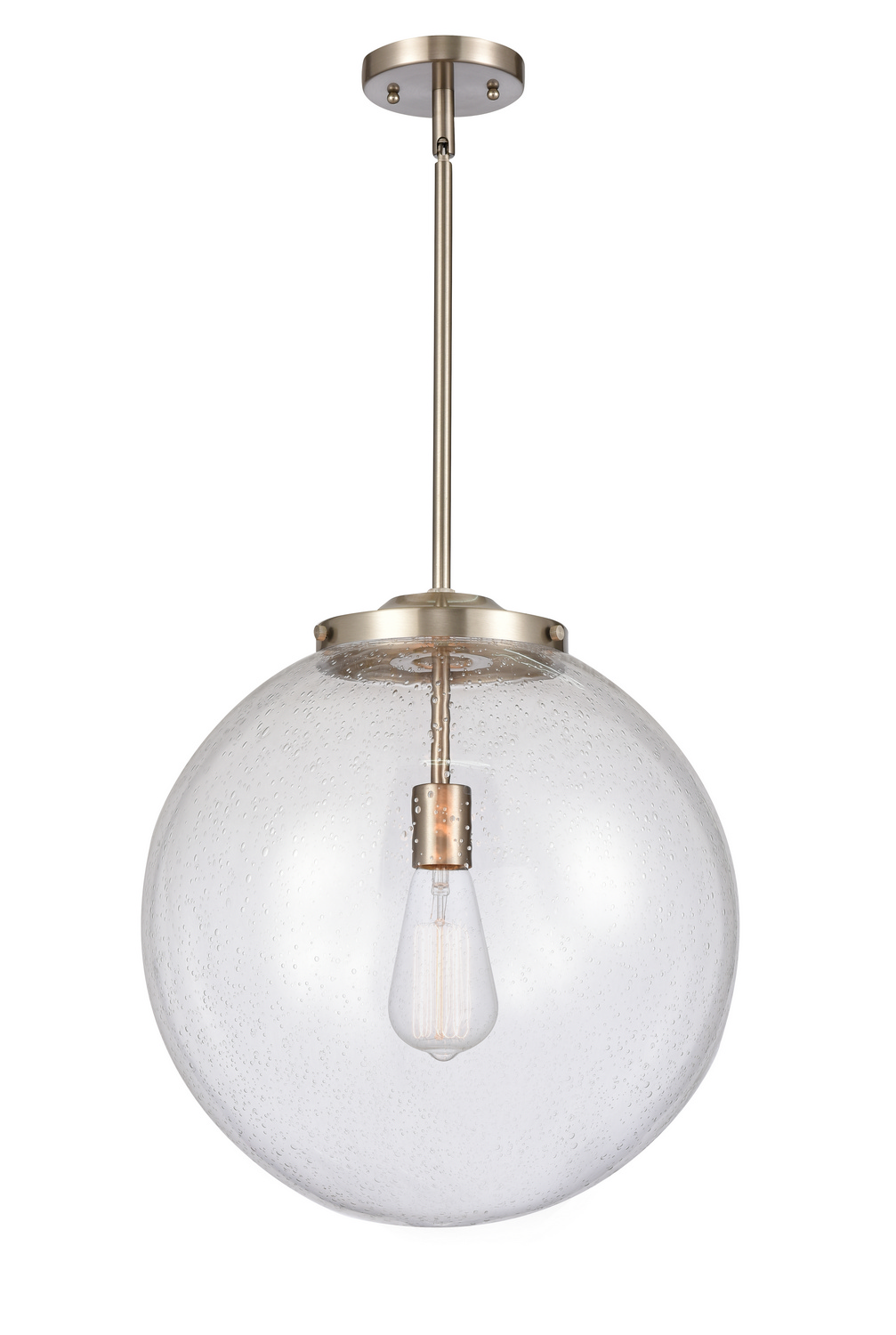 One Light Pendant by Innovations - Essex Collection, Brushed Satin Nickel Finish - 221-1S-SN-G204-16