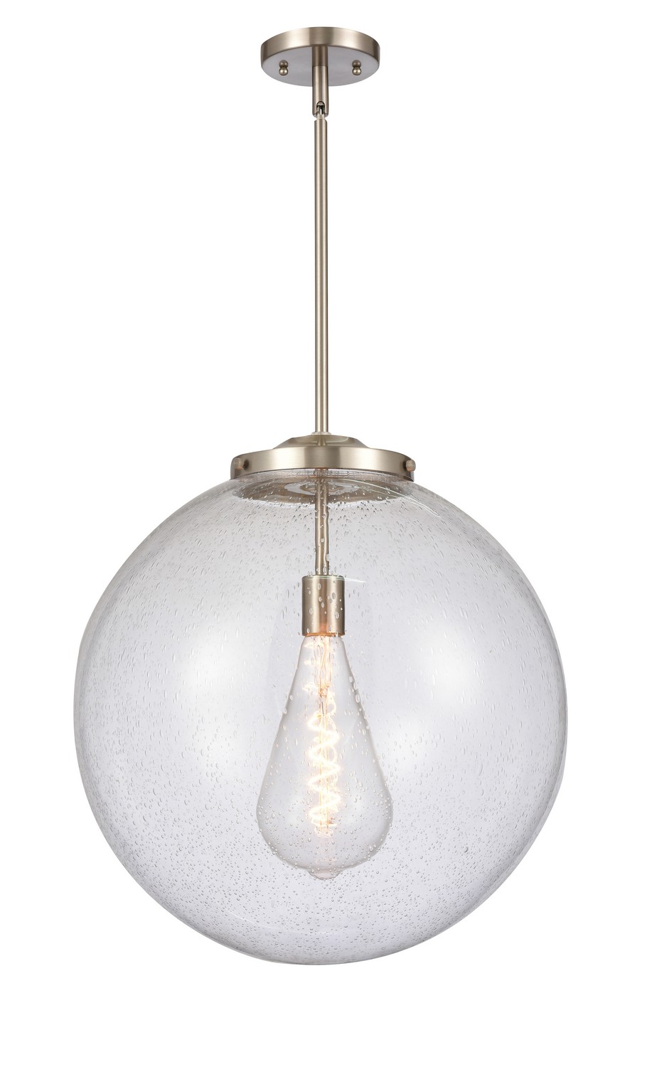LED Pendant by Innovations - Essex Collection, Brushed Satin Nickel Finish - 221-1S-SN-G204-18-LED