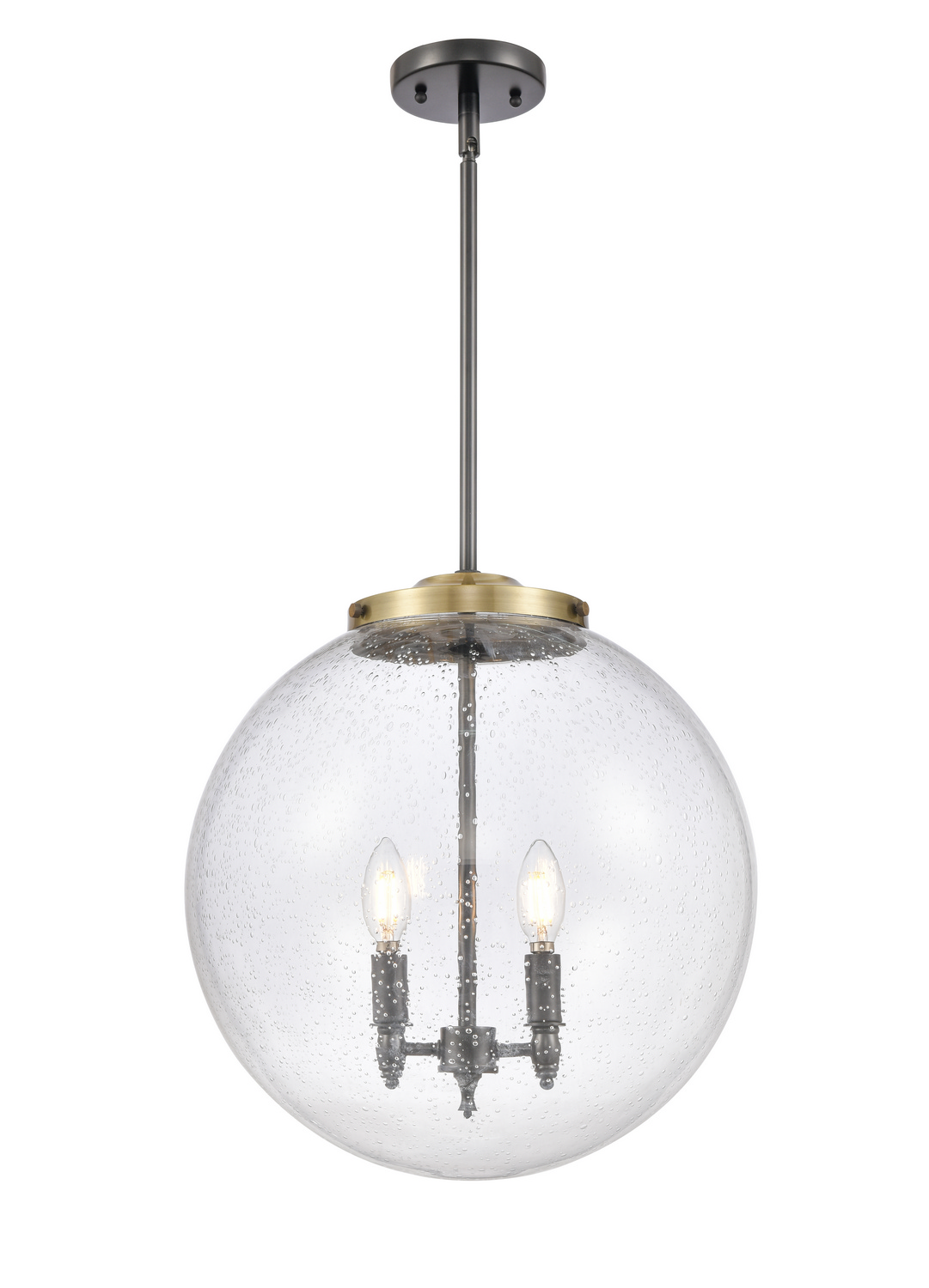 Three Light Pendant by Innovations - Essex Collection, Black Antique Brass Finish - 221-3S-BAB-G204-16