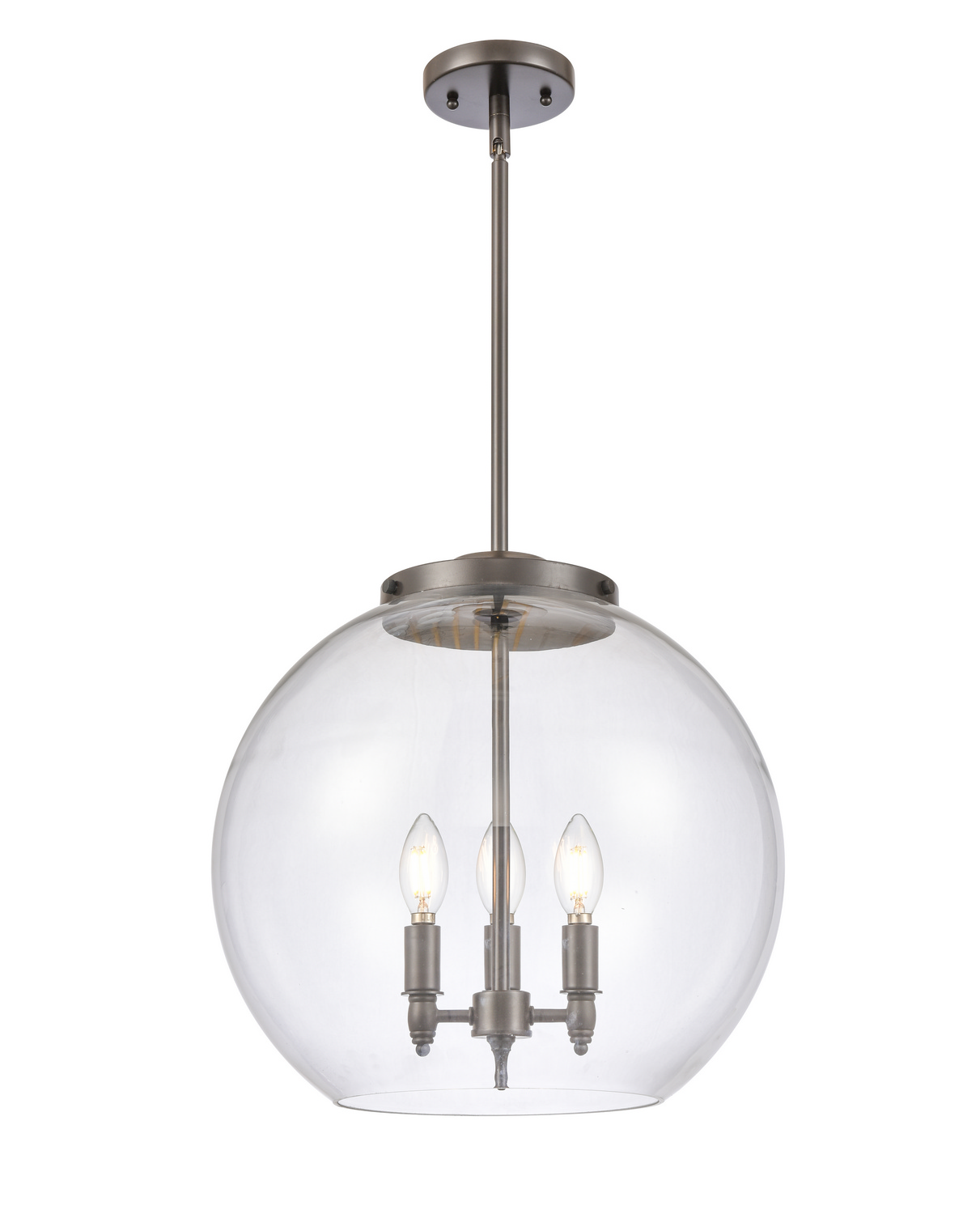 Three Light Pendant by Innovations - Essex Collection, Oil Rubbed Bronze Finish - 221-3S-OB-G122-16