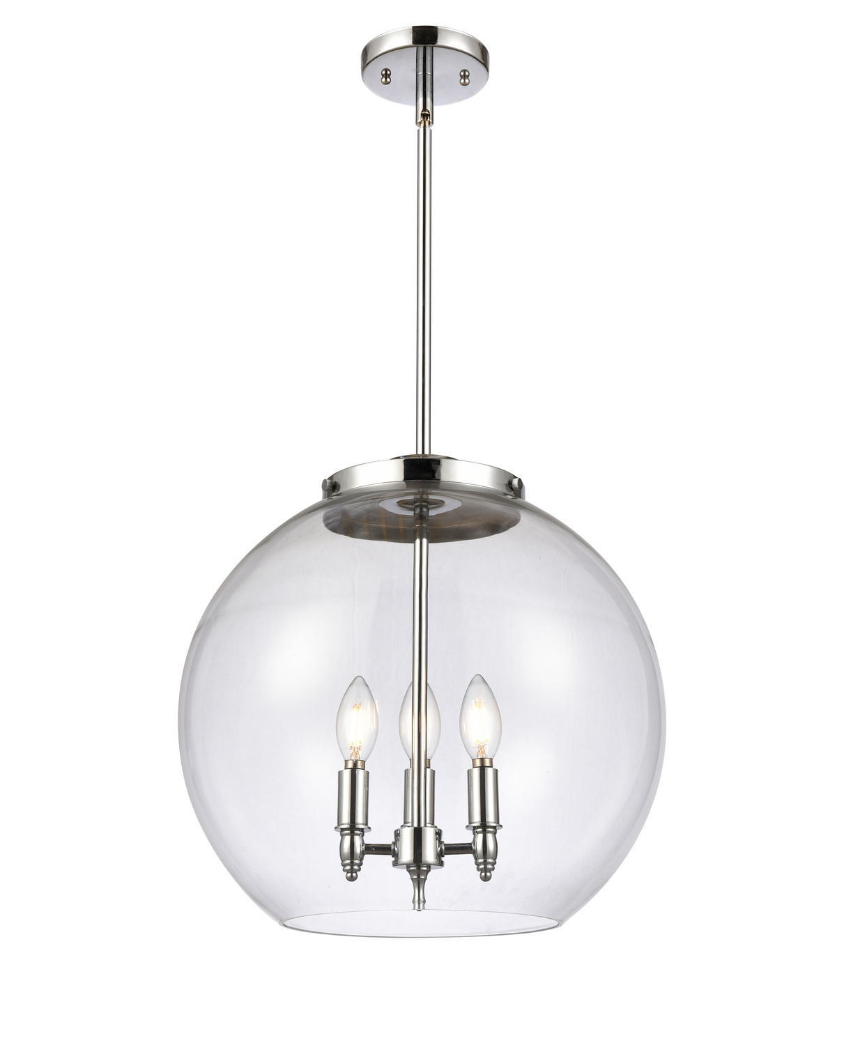 Three Light Pendant by Innovations - Essex Collection, Polished Chrome Finish - 221-3S-PC-G122-16
