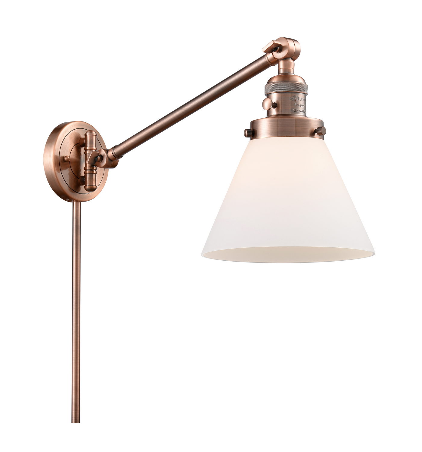 One Light Swing Arm by Innovations - Franklin Restoration Collection, Antique Copper Finish - 237-AC-G41