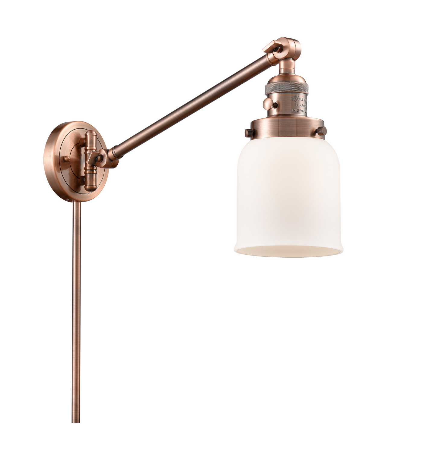 One Light Swing Arm by Innovations - Franklin Restoration Collection, Antique Copper Finish - 237-AC-G51