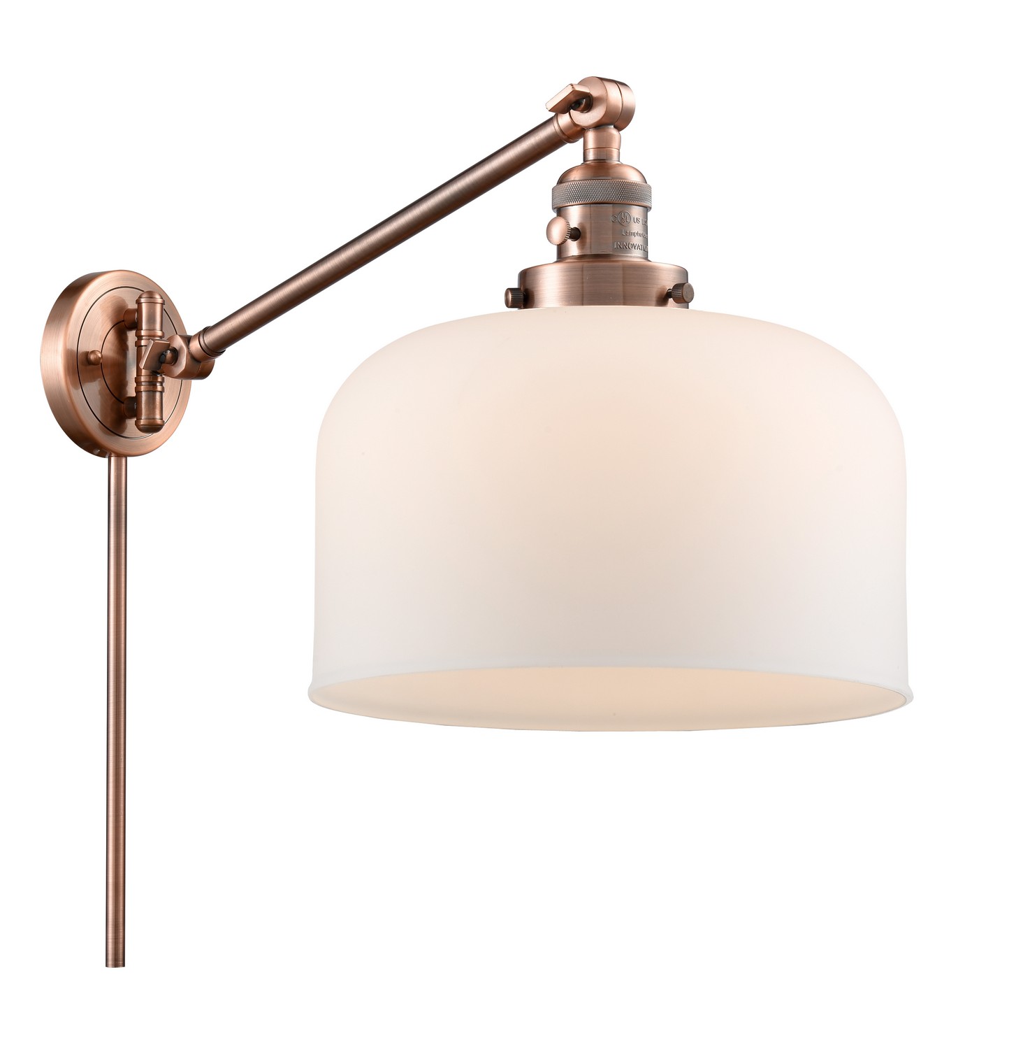 LED Swing Arm by Innovations - Franklin Restoration Collection, Antique Copper Finish - 237-AC-G71-L-LED