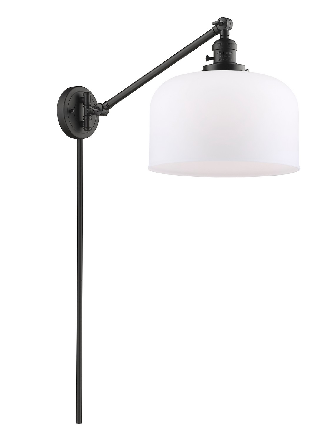One Light Swing Arm by Innovations - Franklin Restoration Collection, Oil Rubbed Bronze Finish - 237-OB-G71-L