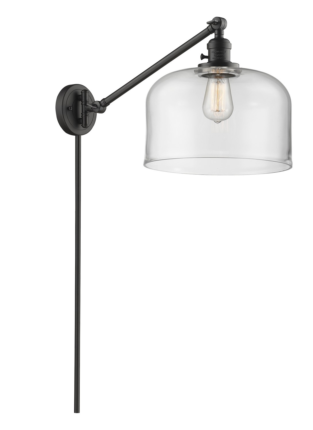 LED Swing Arm by Innovations - Franklin Restoration Collection, Oil Rubbed Bronze Finish - 237-OB-G72-L-LED