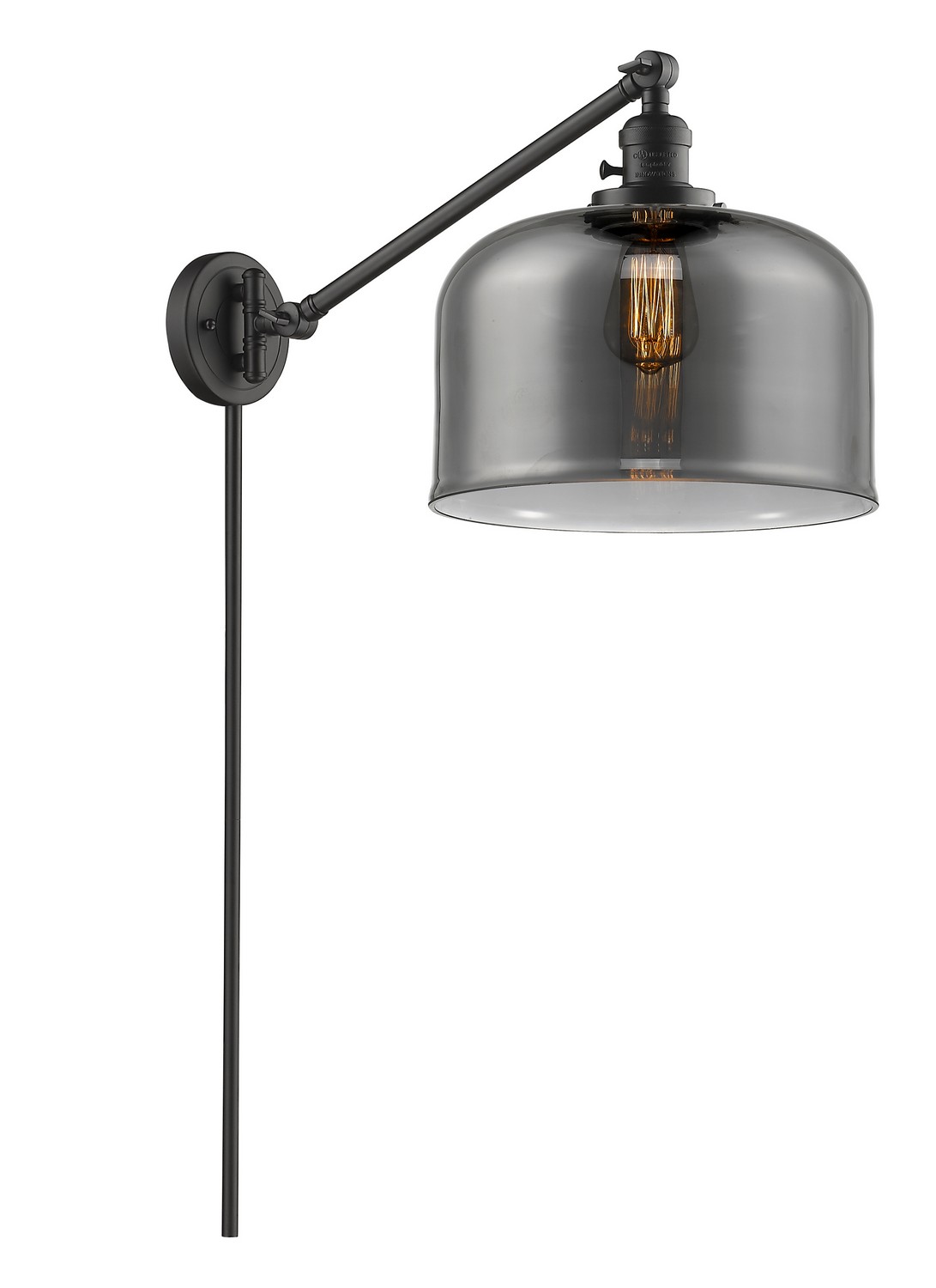 One Light Swing Arm by Innovations - Franklin Restoration Collection, Oil Rubbed Bronze Finish - 237-OB-G73-L