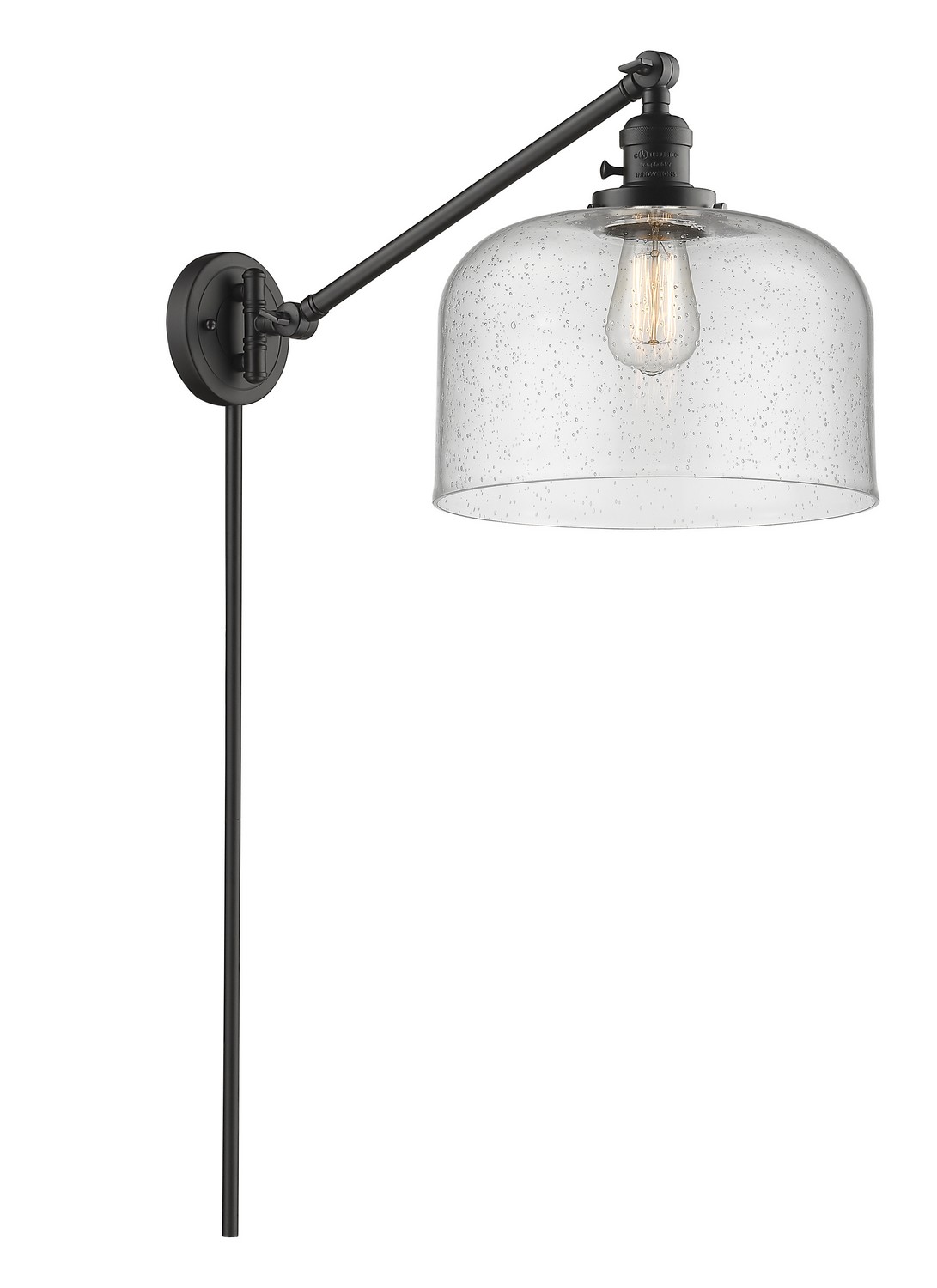 One Light Swing Arm by Innovations - Franklin Restoration Collection, Oil Rubbed Bronze Finish - 237-OB-G74-L