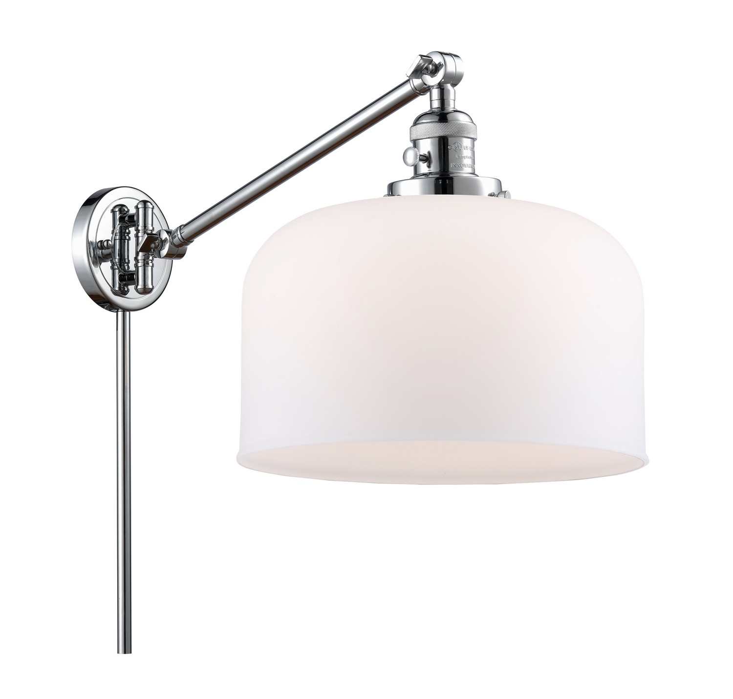 LED Swing Arm by Innovations - Franklin Restoration Collection, Polished Chrome Finish - 237-PC-G71-L-LED